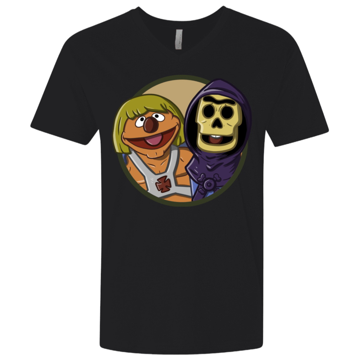 T-Shirts Black / X-Small Bert and Ernie Men's Premium V-Neck