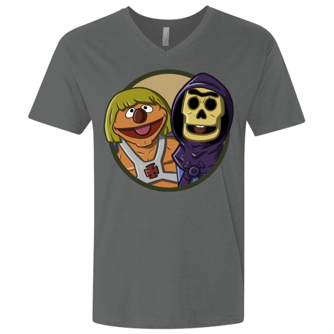 T-Shirts Heavy Metal / X-Small Bert and Ernie Men's Premium V-Neck
