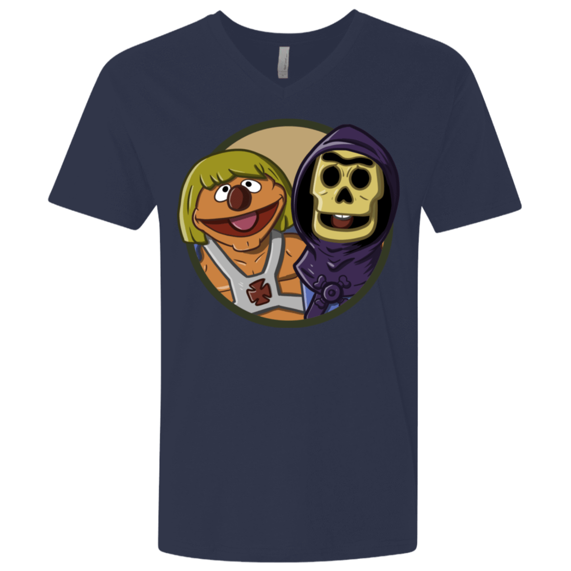 T-Shirts Midnight Navy / X-Small Bert and Ernie Men's Premium V-Neck