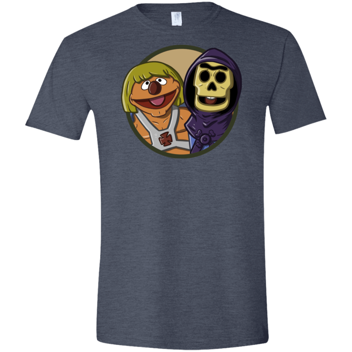 T-Shirts Heather Navy / S Bert and Ernie Men's Semi-Fitted Softstyle