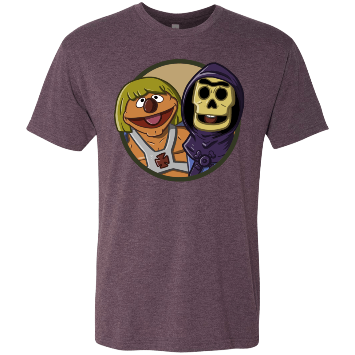 T-Shirts Vintage Purple / S Bert and Ernie Men's Triblend T-Shirt