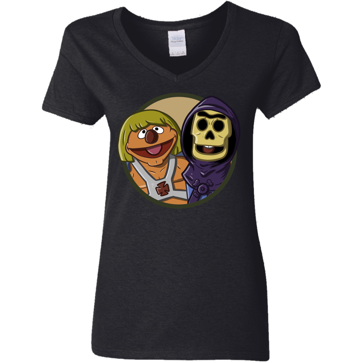 T-Shirts Black / S Bert and Ernie Women's V-Neck T-Shirt