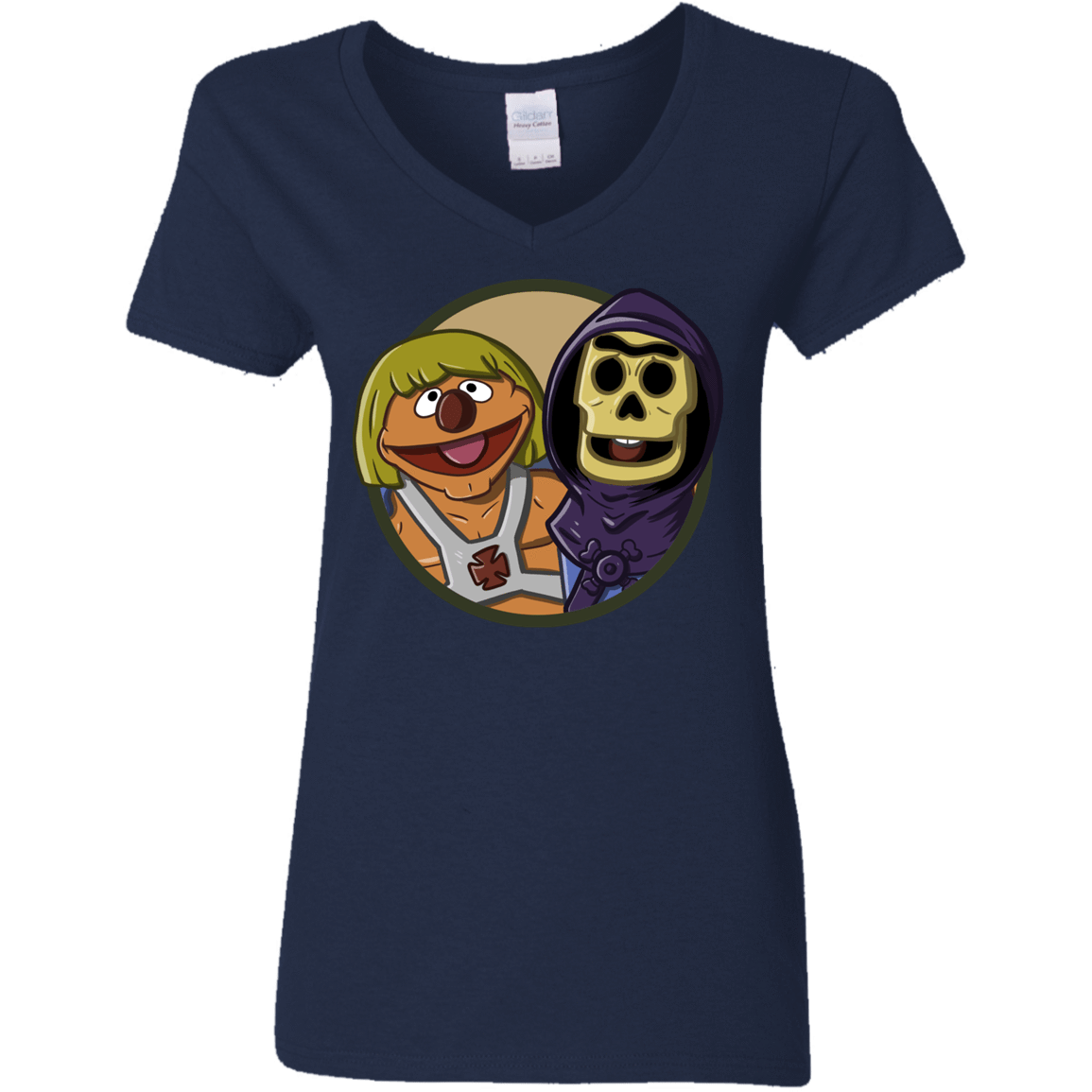 T-Shirts Navy / S Bert and Ernie Women's V-Neck T-Shirt