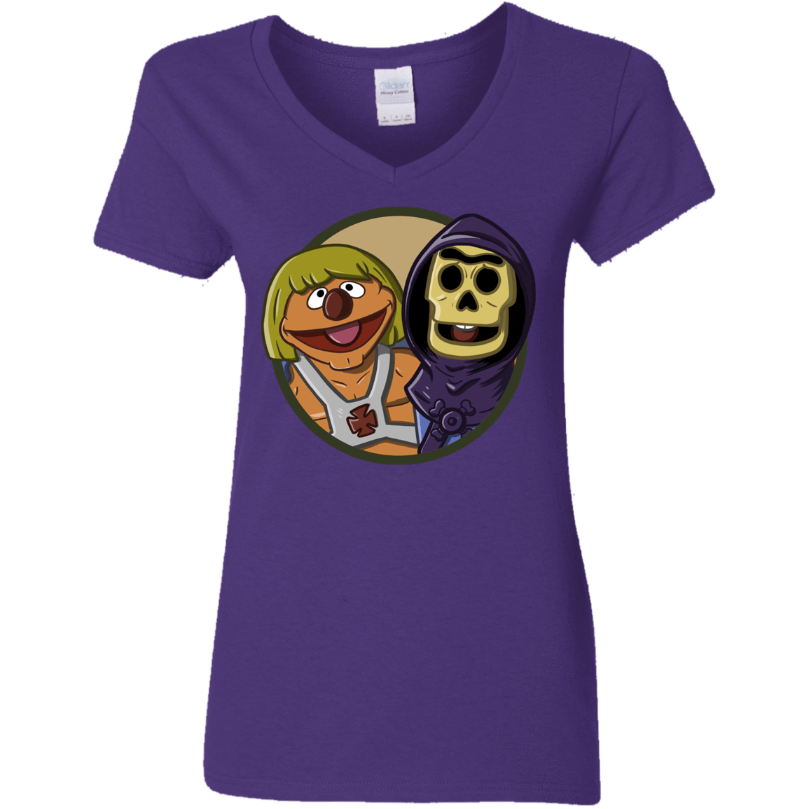 T-Shirts Purple / S Bert and Ernie Women's V-Neck T-Shirt