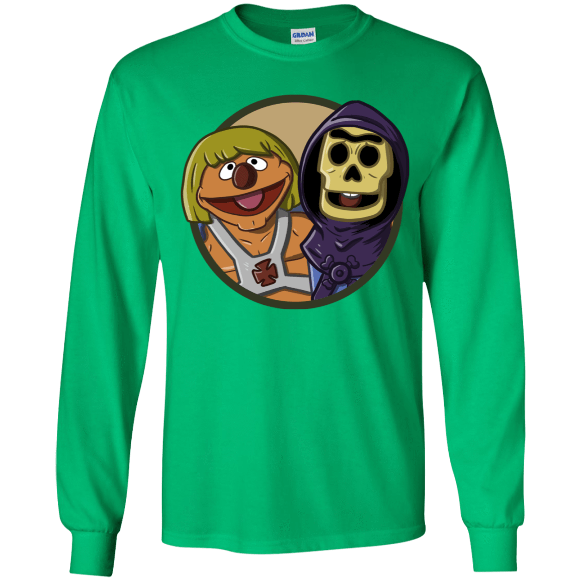 T-Shirts Irish Green / YS Bert and Ernie Youth Long Sleeve T-Shirt