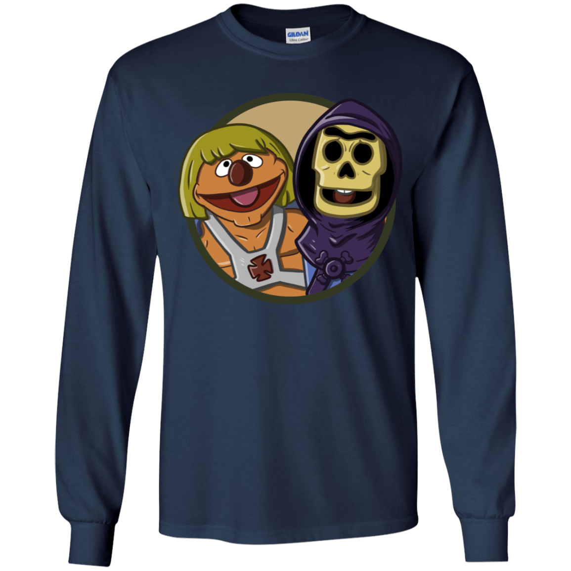 T-Shirts Navy / YS Bert and Ernie Youth Long Sleeve T-Shirt