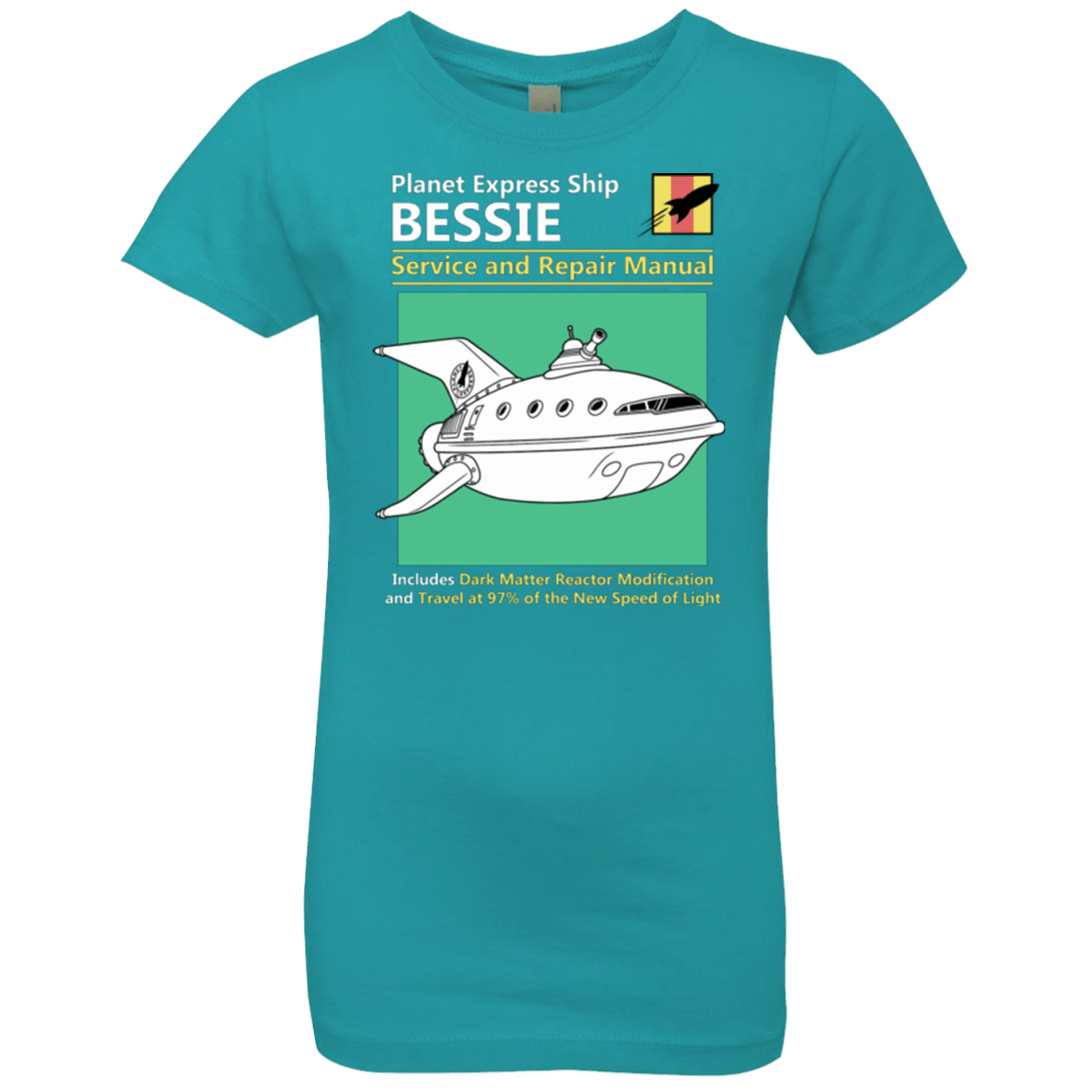 T-Shirts Tahiti Blue / YXS Bessie Service and Repair Manual Girls Premium T-Shirt