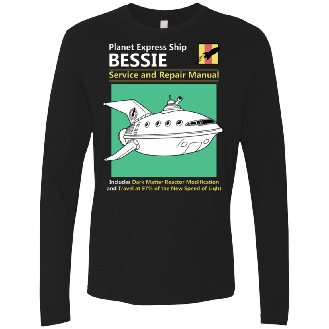 T-Shirts Black / Small Bessie Service and Repair Manual Men's Premium Long Sleeve