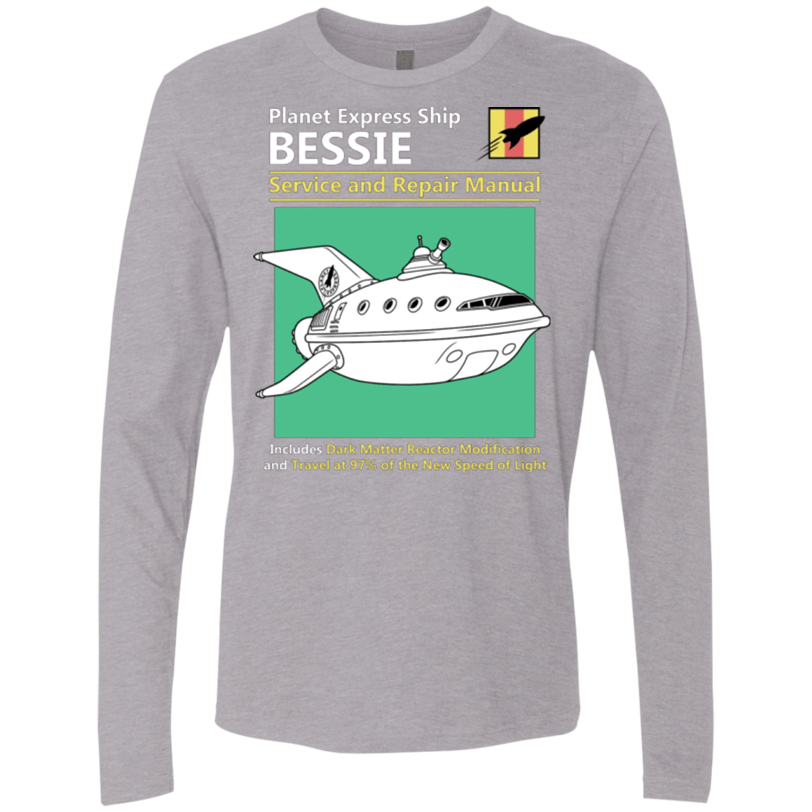 T-Shirts Heather Grey / Small Bessie Service and Repair Manual Men's Premium Long Sleeve