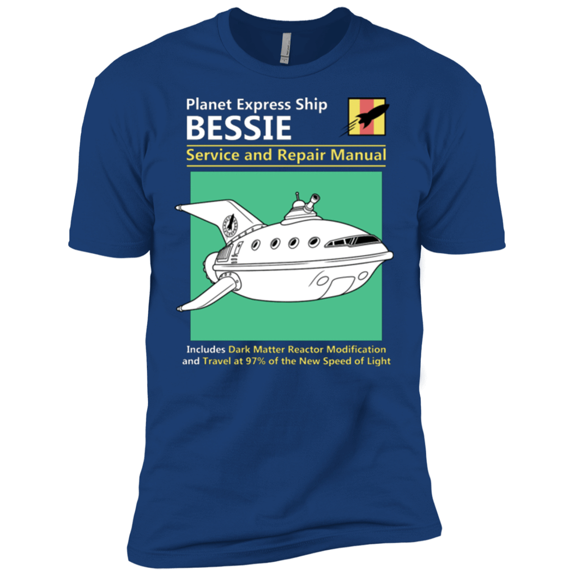T-Shirts Royal / X-Small Bessie Service and Repair Manual Men's Premium T-Shirt