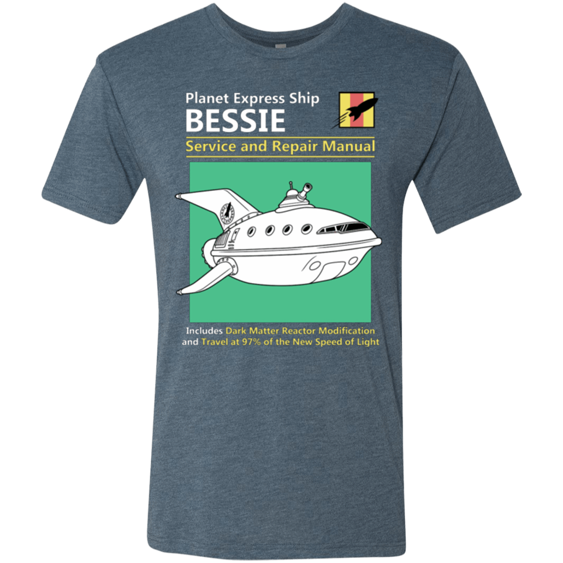 T-Shirts Indigo / Small Bessie Service and Repair Manual Men's Triblend T-Shirt