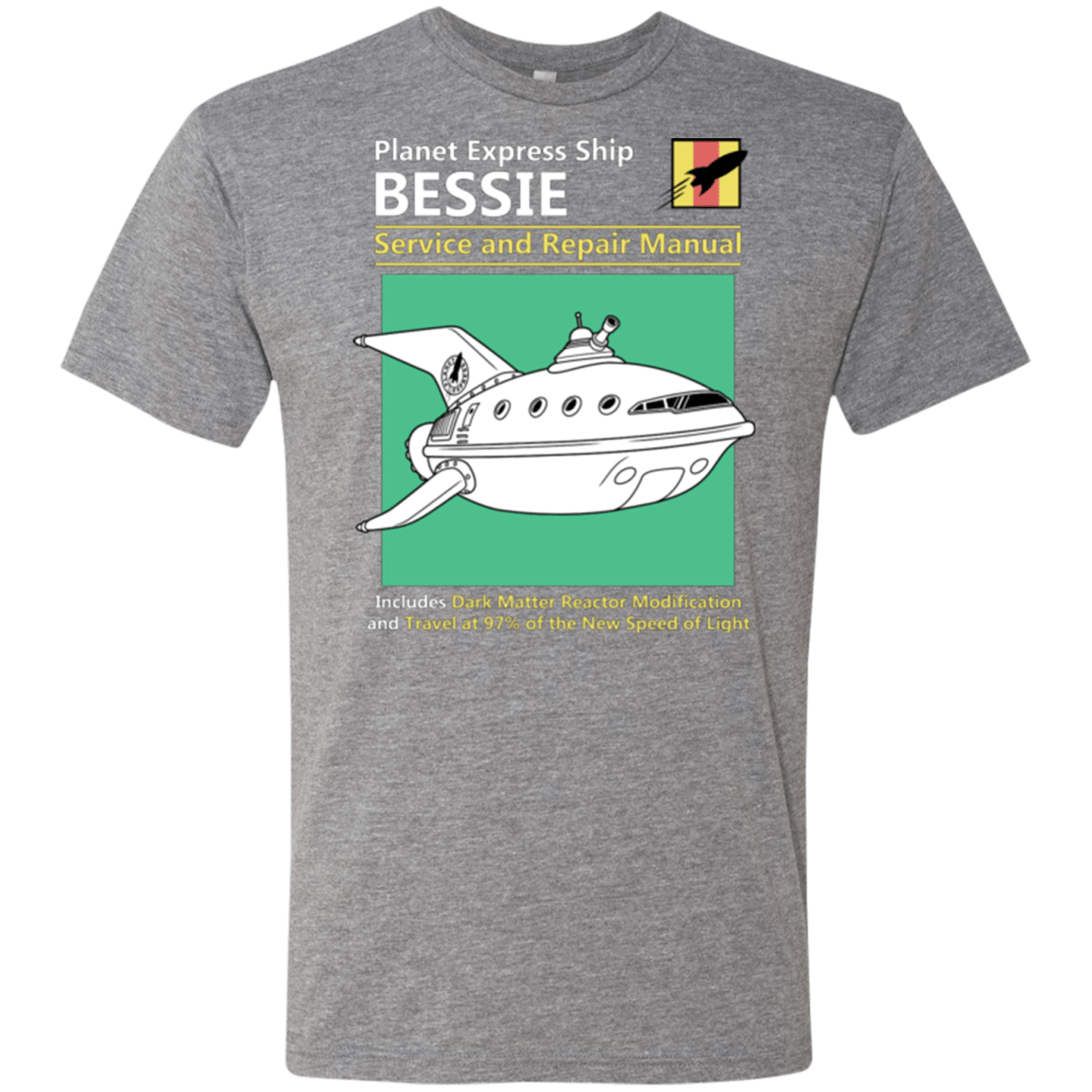 T-Shirts Premium Heather / Small Bessie Service and Repair Manual Men's Triblend T-Shirt