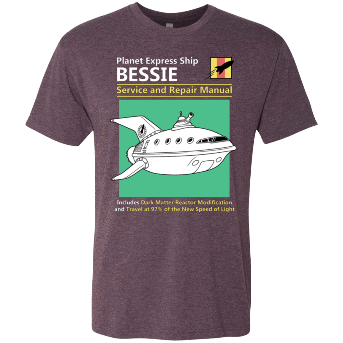T-Shirts Vintage Purple / Small Bessie Service and Repair Manual Men's Triblend T-Shirt