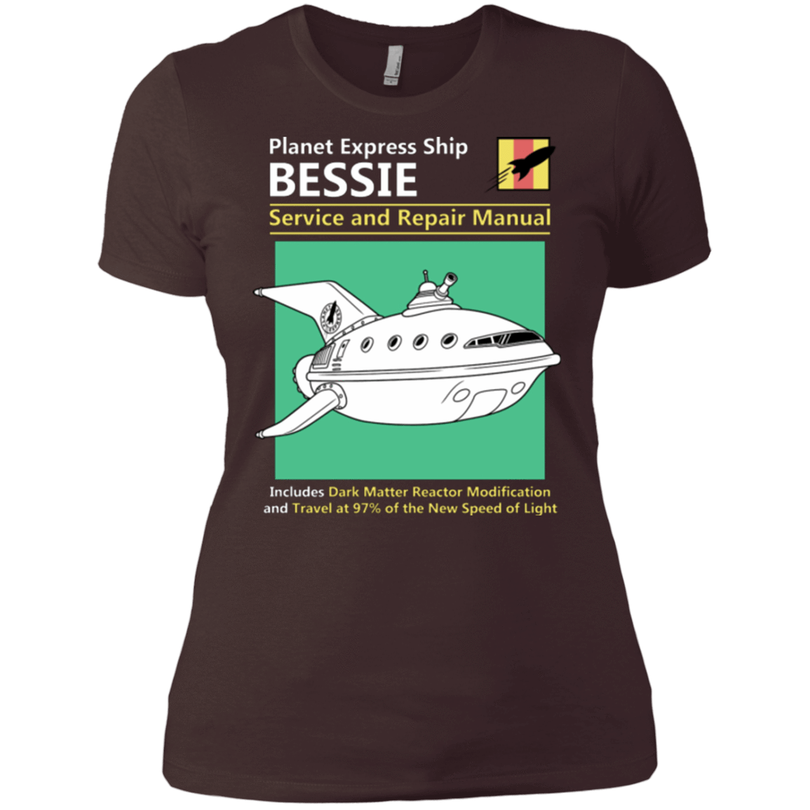 T-Shirts Dark Chocolate / X-Small Bessie Service and Repair Manual Women's Premium T-Shirt