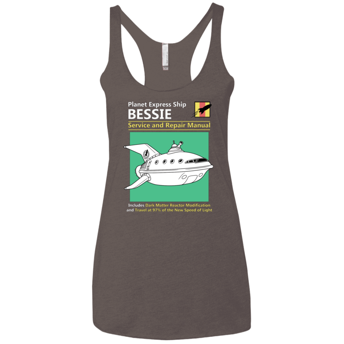 T-Shirts Macchiato / X-Small Bessie Service and Repair Manual Women's Triblend Racerback Tank