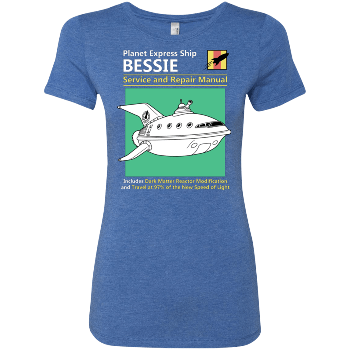 T-Shirts Vintage Royal / Small Bessie Service and Repair Manual Women's Triblend T-Shirt