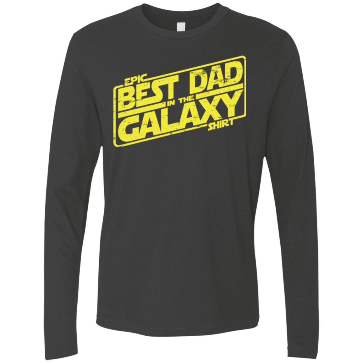 T-Shirts Heavy Metal / Small Best Dad in the Galaxy Men's Premium Long Sleeve