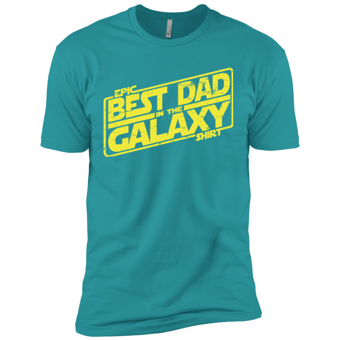 T-Shirts Tahiti Blue / X-Small Best Dad in the Galaxy Men's Premium T-Shirt