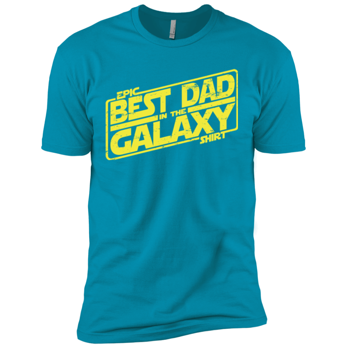 T-Shirts Turquoise / X-Small Best Dad in the Galaxy Men's Premium T-Shirt