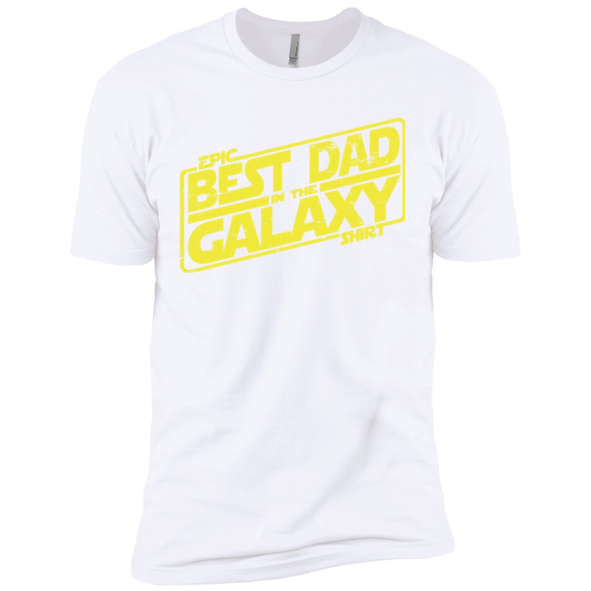 T-Shirts White / X-Small Best Dad in the Galaxy Men's Premium T-Shirt