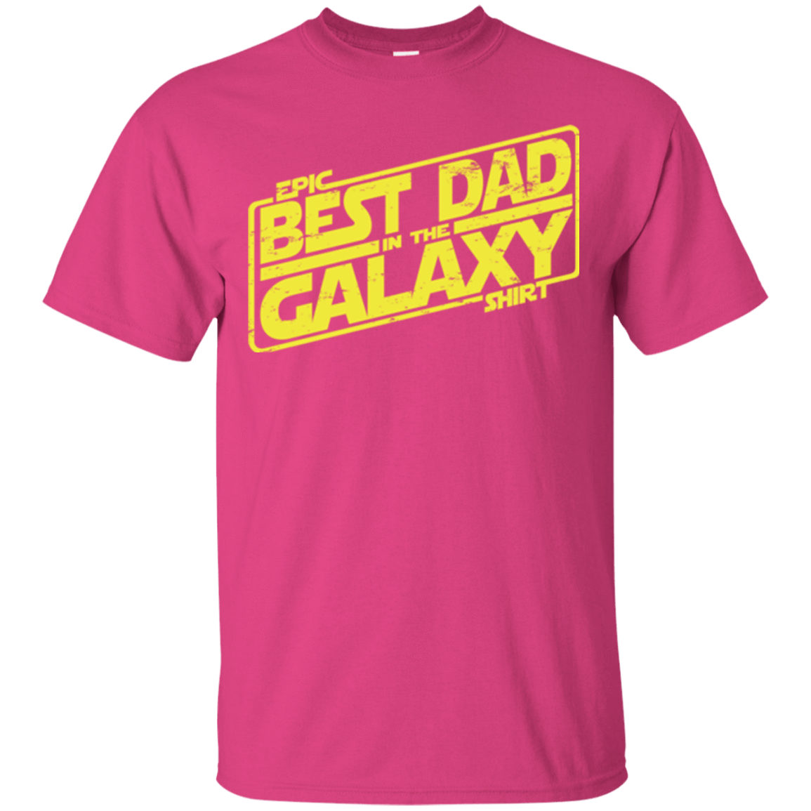 T-Shirts Heliconia / Small Best Dad in the Galaxy T-Shirt