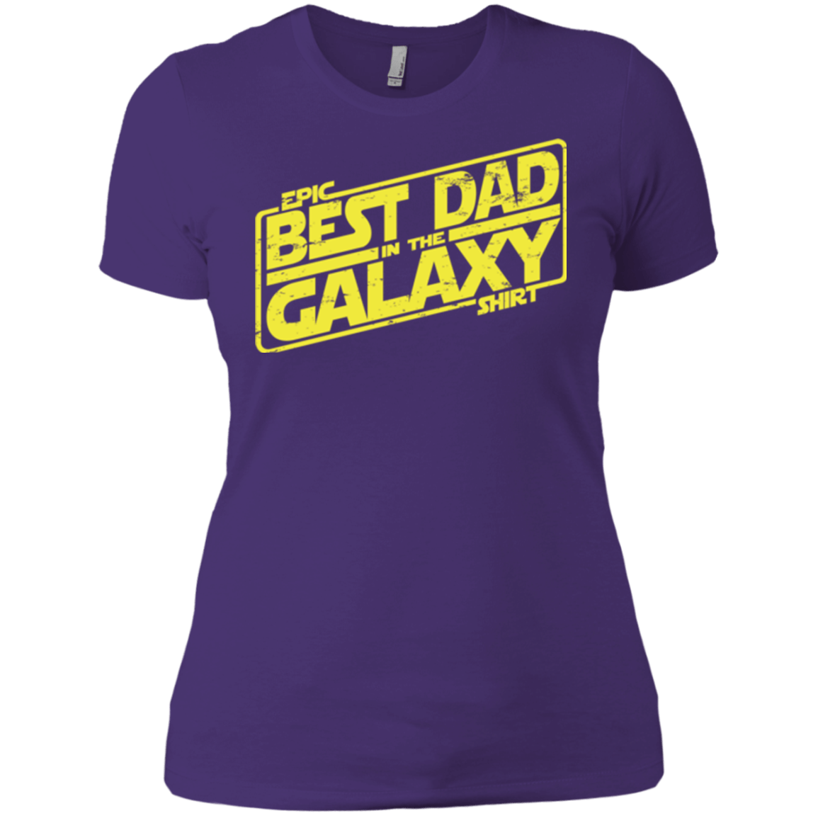 T-Shirts Purple / X-Small Best Dad in the Galaxy Women's Premium T-Shirt