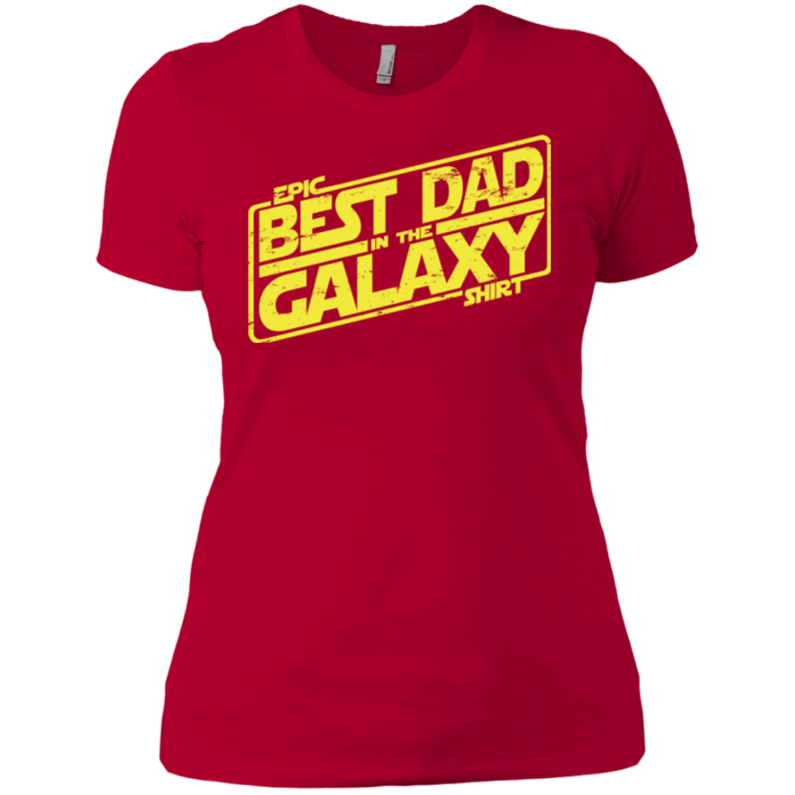 T-Shirts Red / X-Small Best Dad in the Galaxy Women's Premium T-Shirt