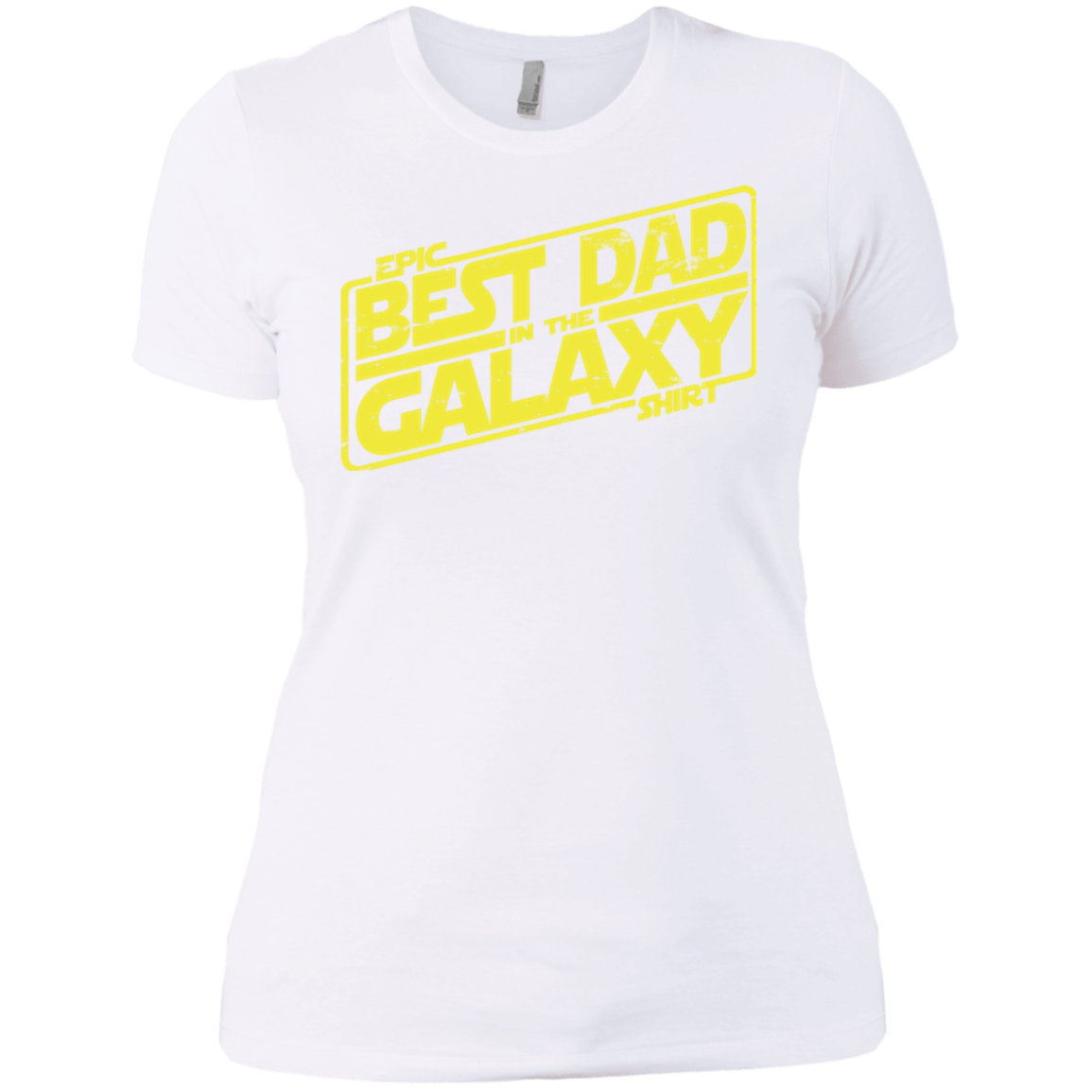 T-Shirts White / X-Small Best Dad in the Galaxy Women's Premium T-Shirt