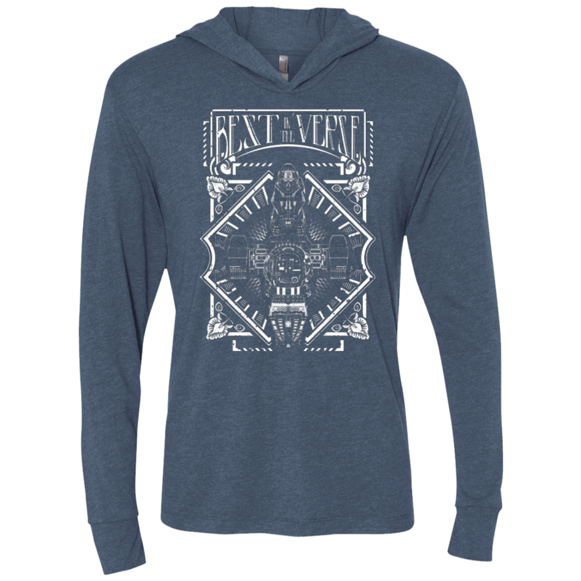 T-Shirts Indigo / X-Small Best in the Verse Triblend Long Sleeve Hoodie Tee