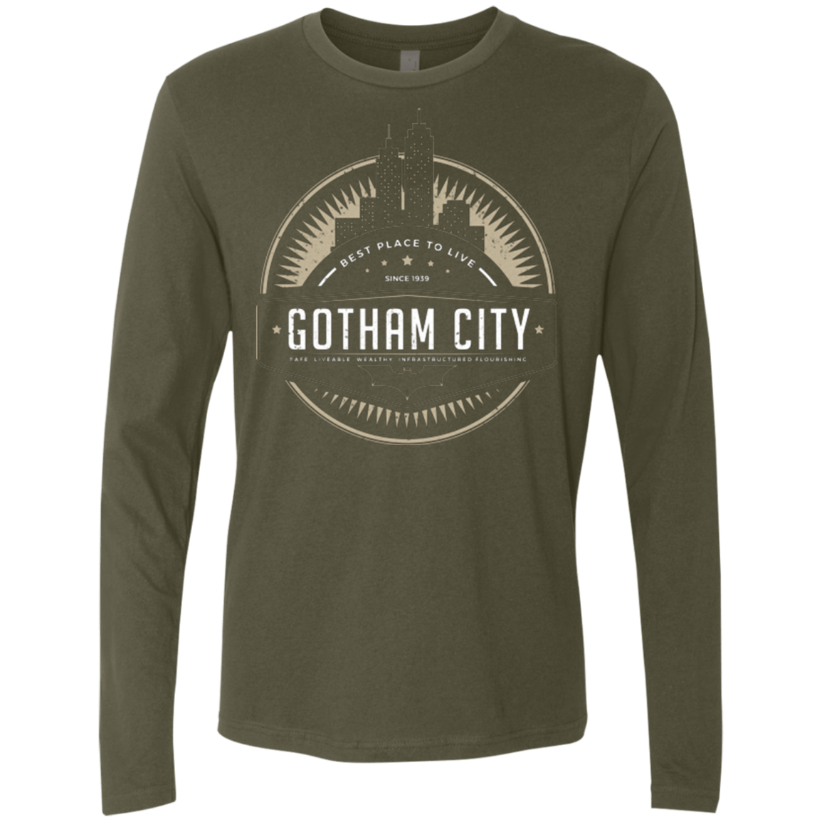 T-Shirts Military Green / Small Best Place To Live Men's Premium Long Sleeve