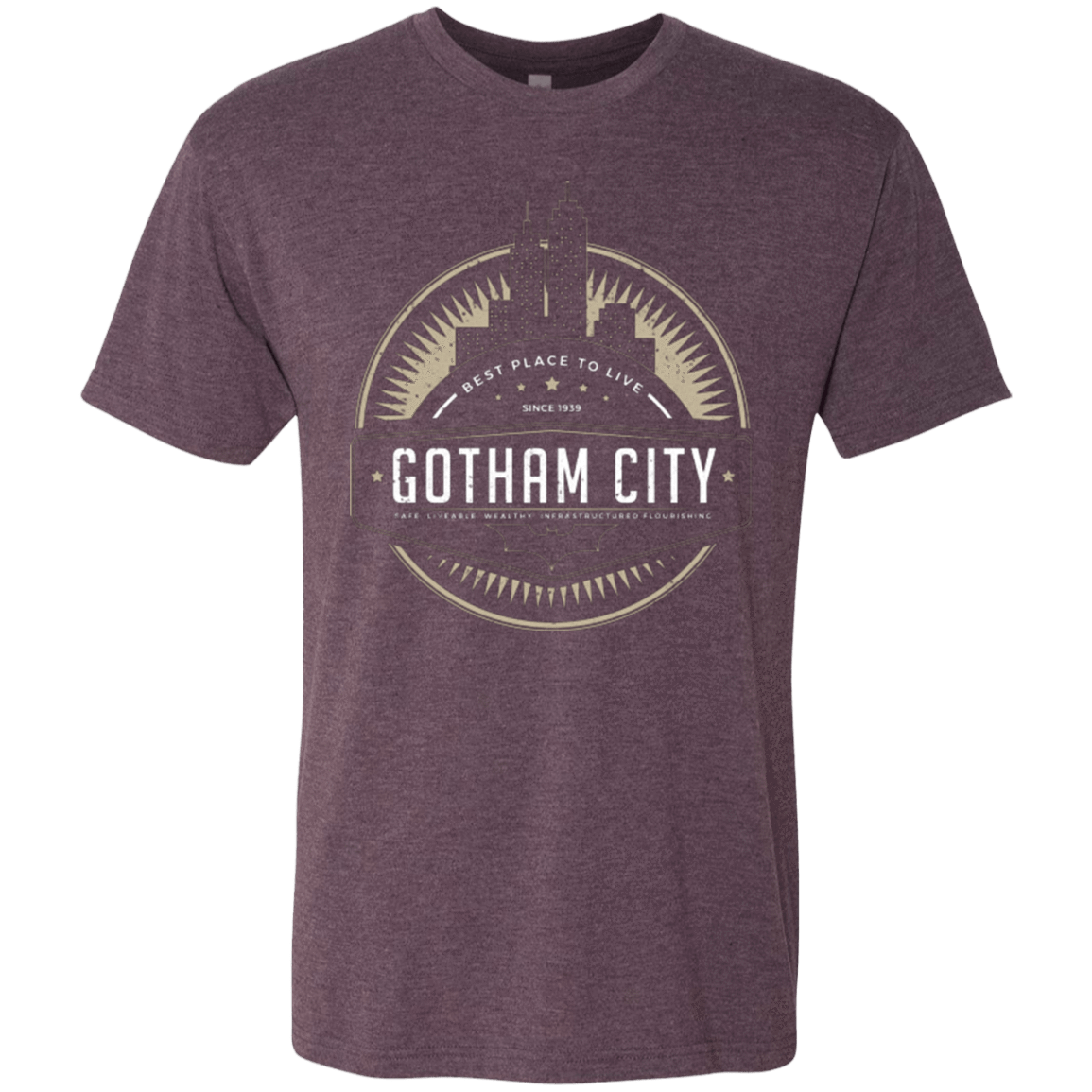 T-Shirts Vintage Purple / Small Best Place To Live Men's Triblend T-Shirt