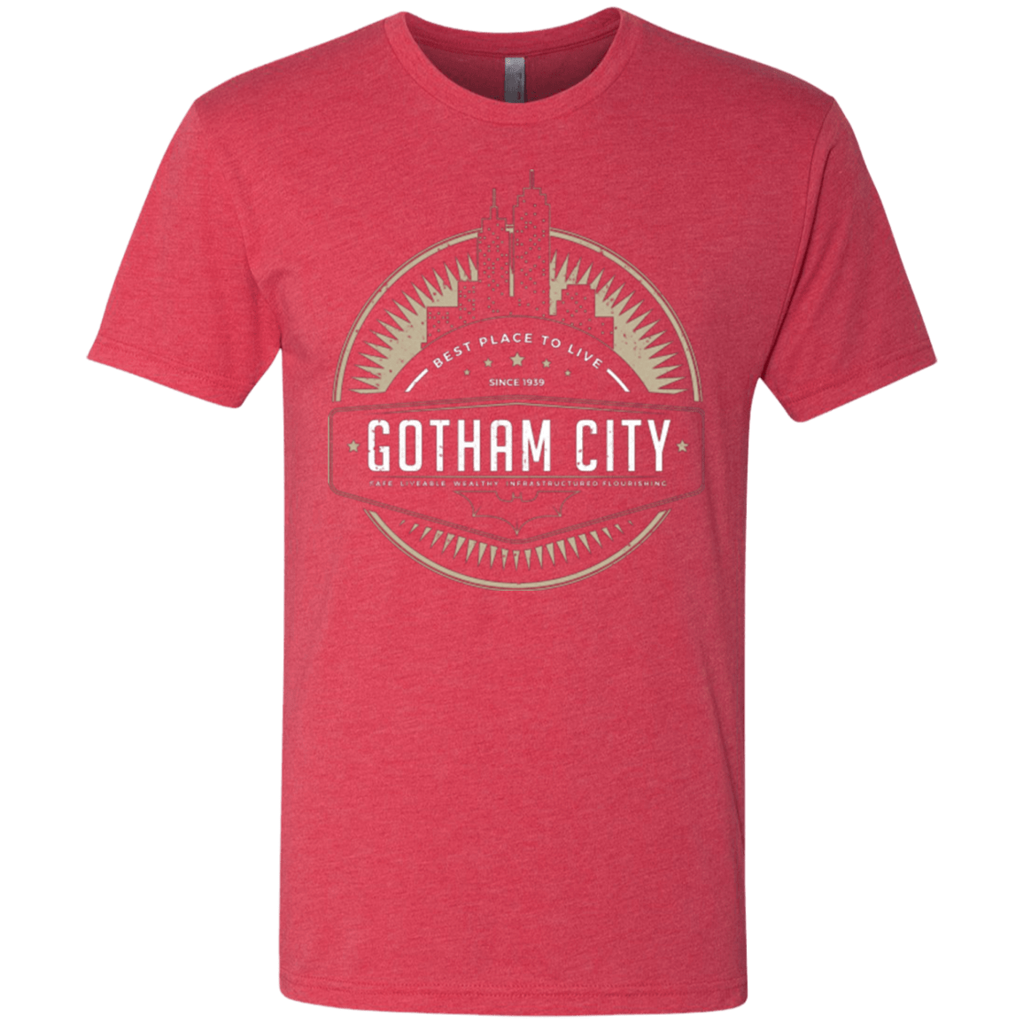 T-Shirts Vintage Red / Small Best Place To Live Men's Triblend T-Shirt