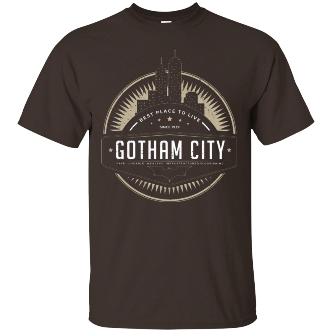 T-Shirts Dark Chocolate / Small Best Place To Live T-Shirt