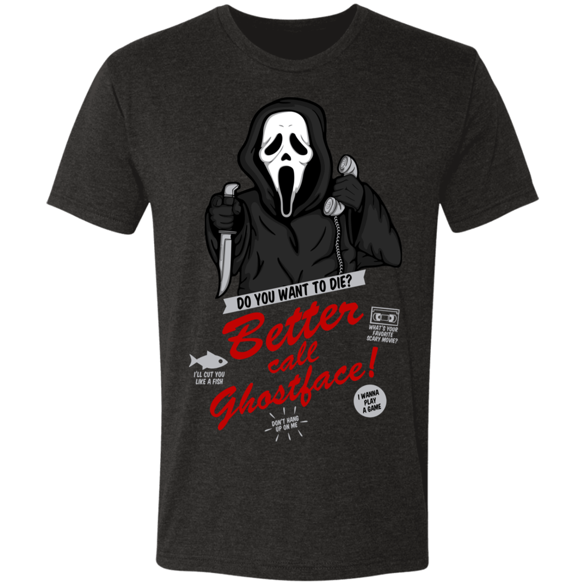 T-Shirts Vintage Black / S Better Call Ghostface Men's Triblend T-Shirt