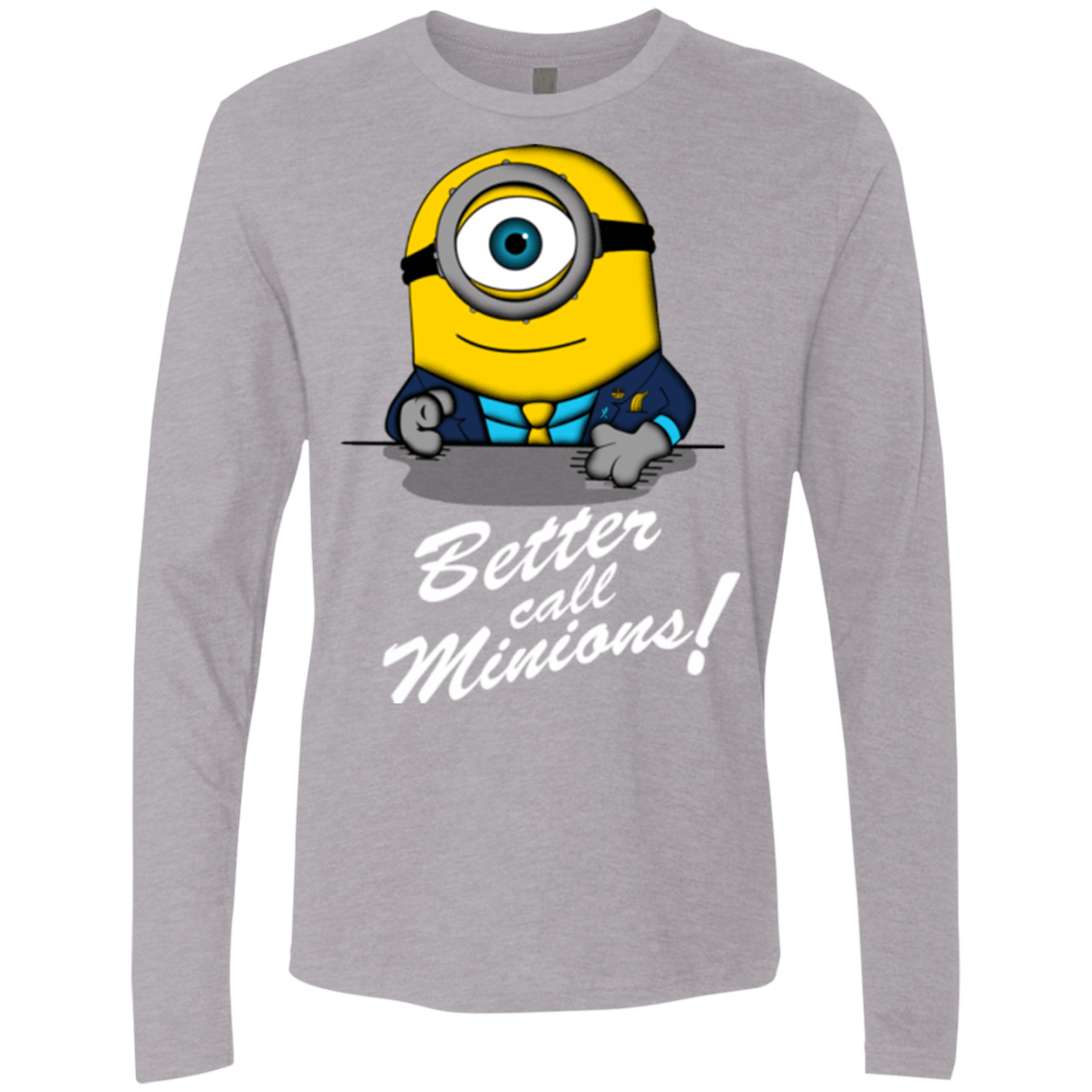 T-Shirts Heather Grey / Small Better Call Minons Men's Premium Long Sleeve