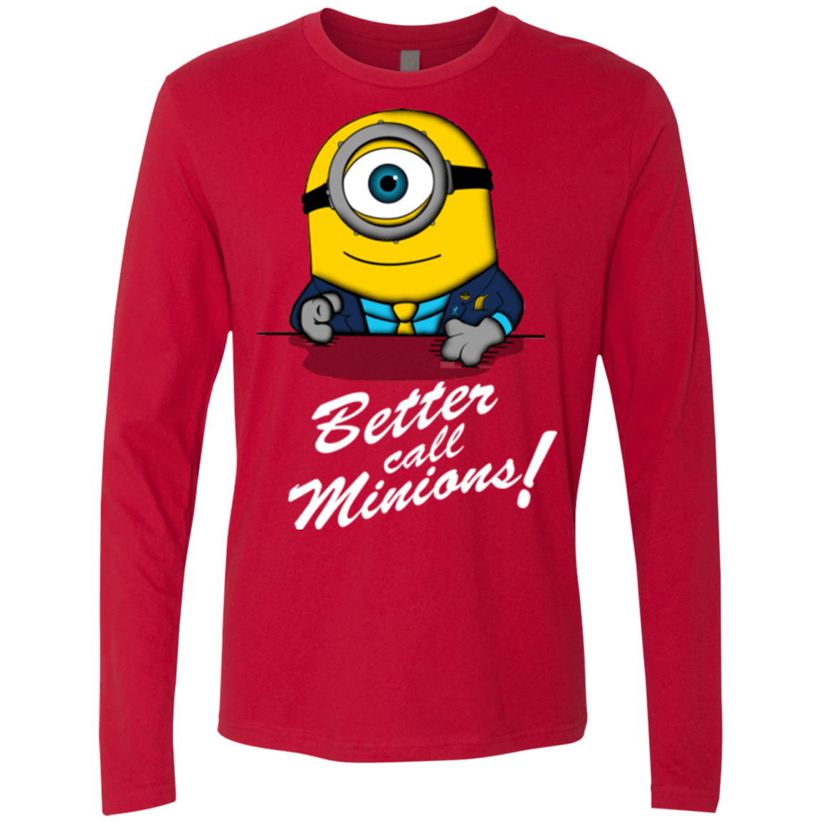 T-Shirts Red / Small Better Call Minons Men's Premium Long Sleeve