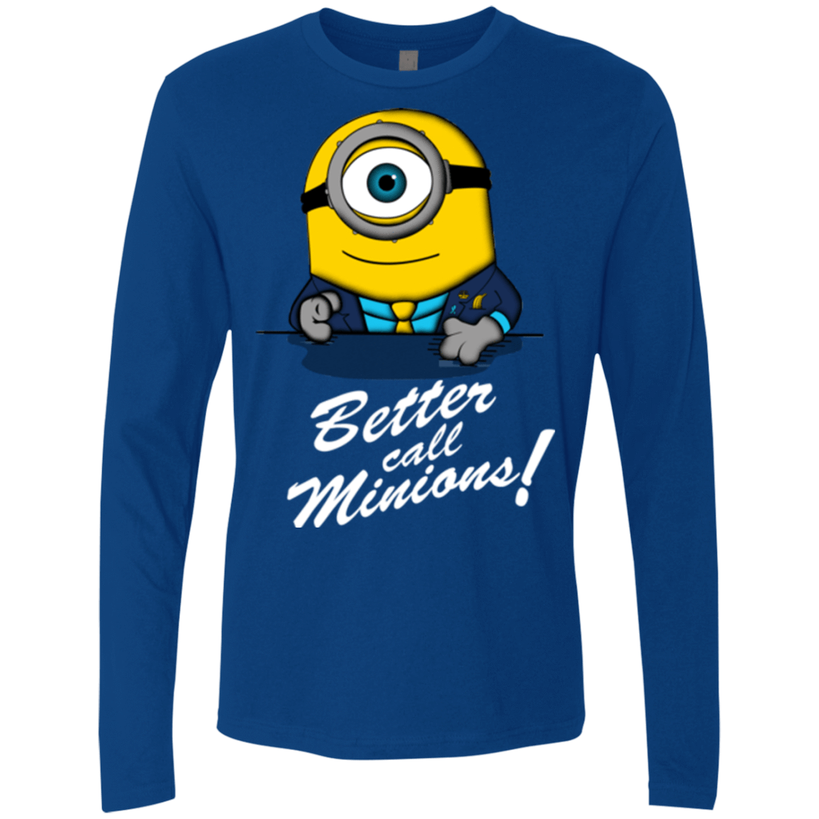 T-Shirts Royal / Small Better Call Minons Men's Premium Long Sleeve
