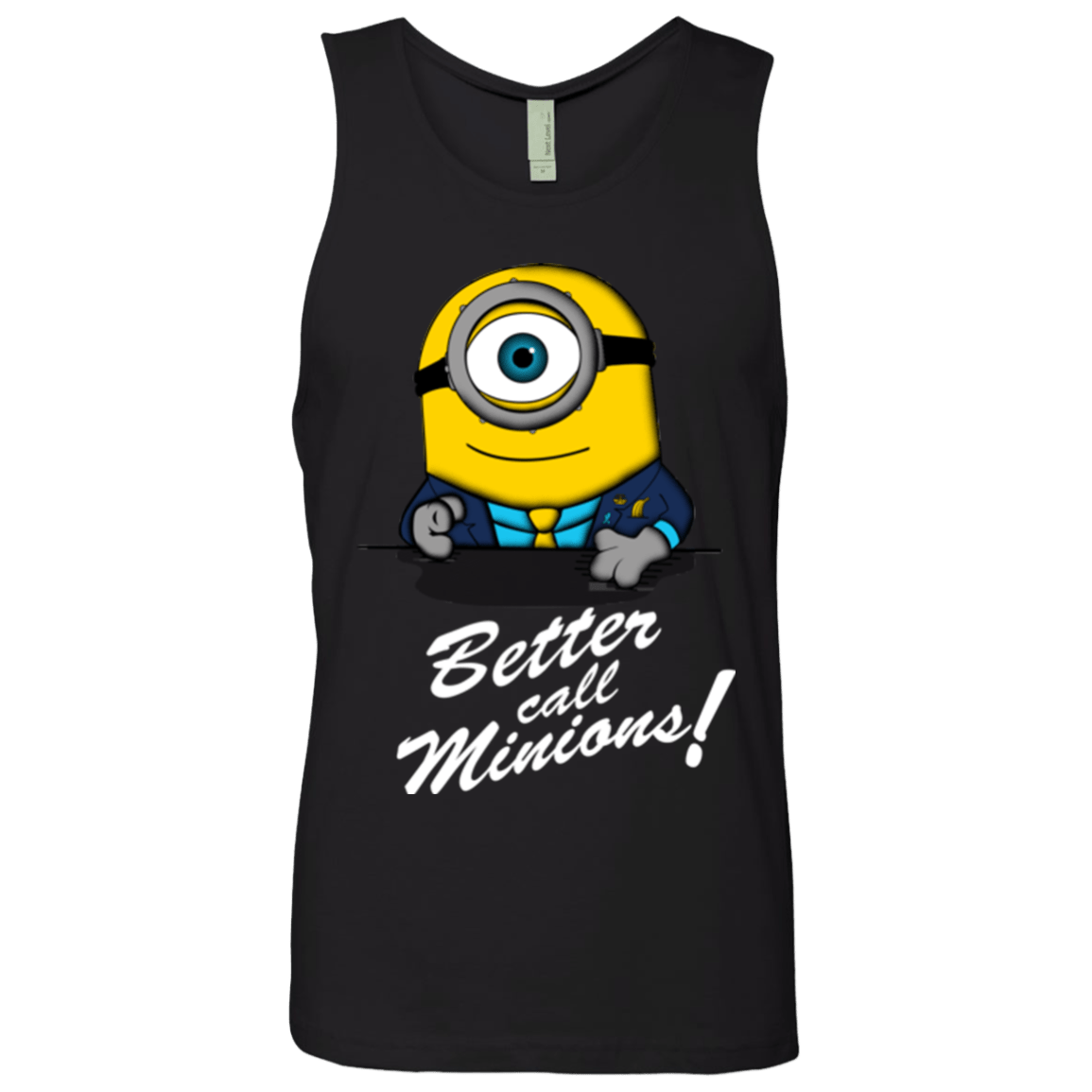 T-Shirts Black / Small Better Call Minons Men's Premium Tank Top