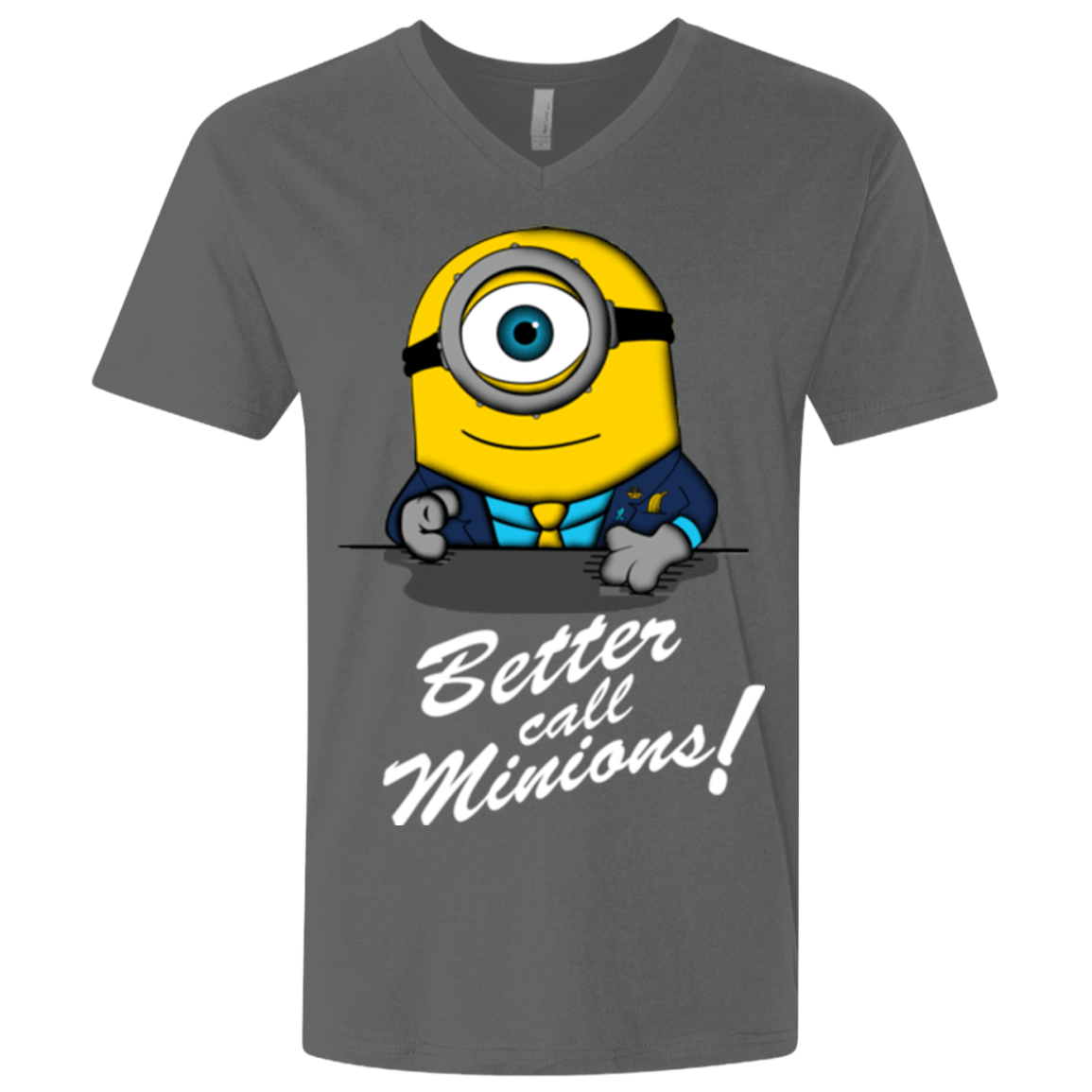T-Shirts Heavy Metal / X-Small Better Call Minons Men's Premium V-Neck
