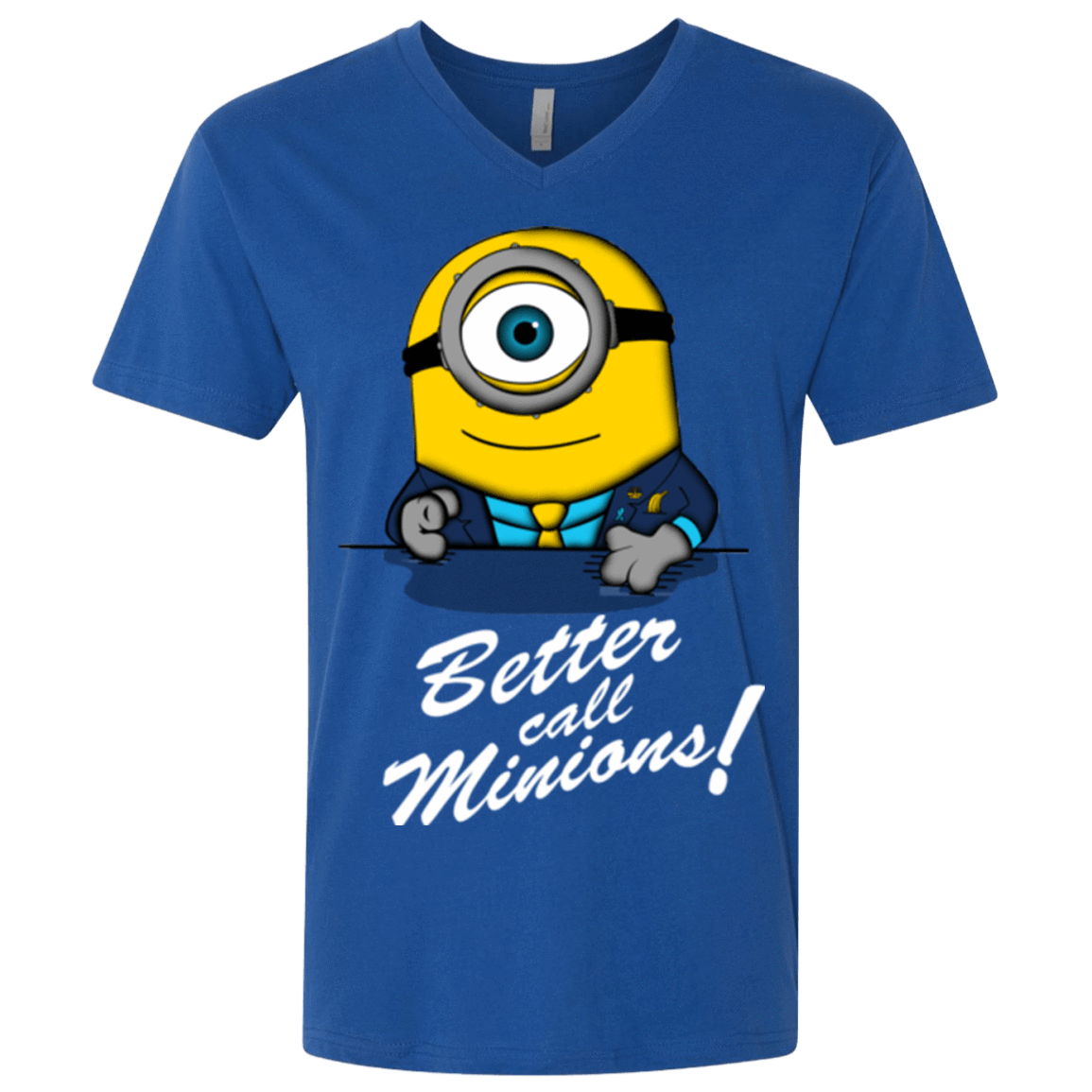 T-Shirts Royal / X-Small Better Call Minons Men's Premium V-Neck