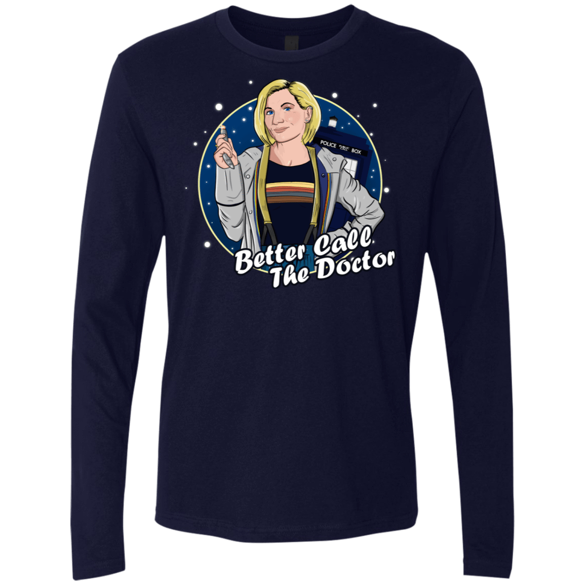 T-Shirts Midnight Navy / S Better Call the Doctor Men's Premium Long Sleeve