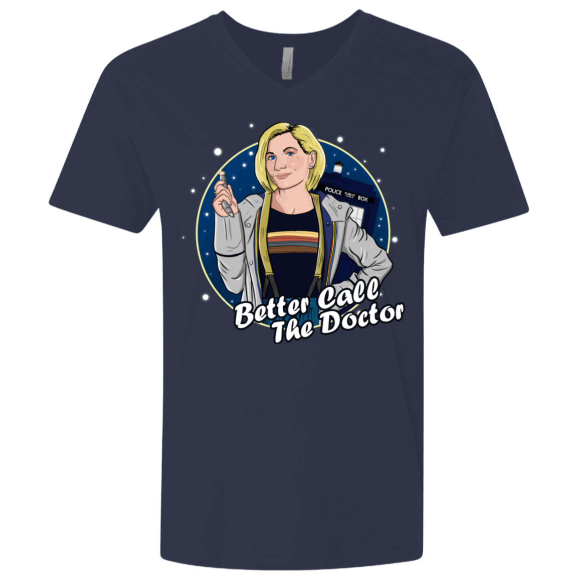 T-Shirts Midnight Navy / X-Small Better Call the Doctor Men's Premium V-Neck