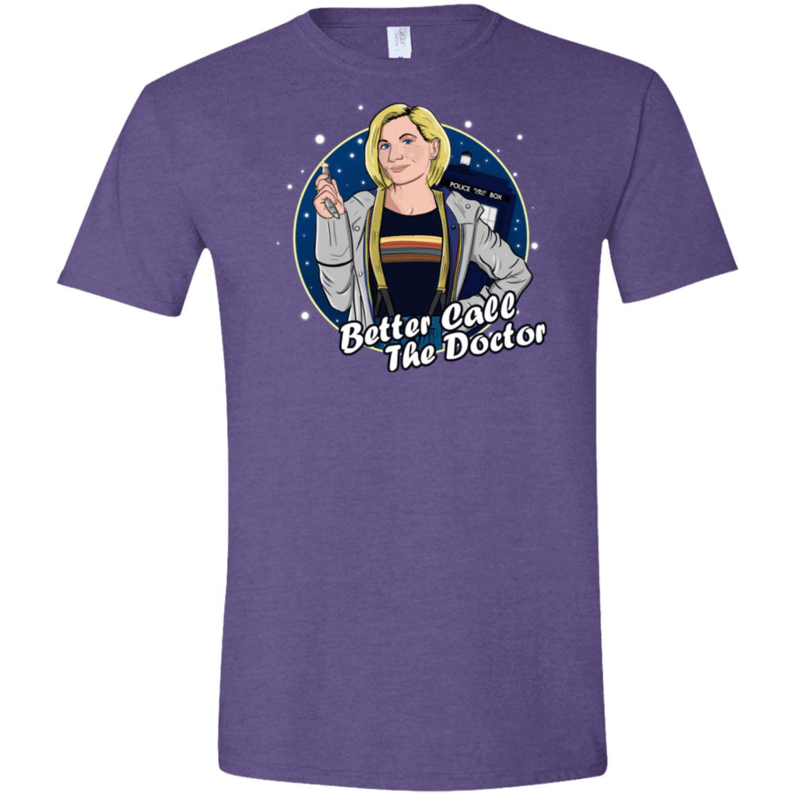 T-Shirts Heather Purple / S Better Call the Doctor Men's Semi-Fitted Softstyle
