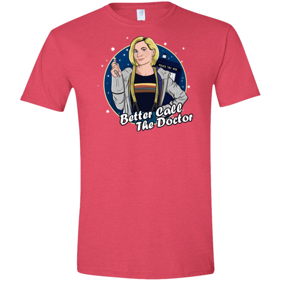 T-Shirts Heather Red / S Better Call the Doctor Men's Semi-Fitted Softstyle