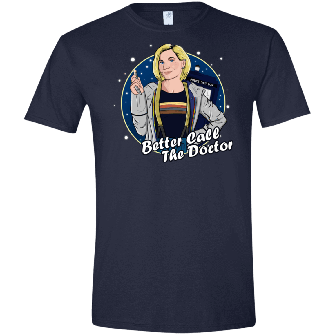 T-Shirts Navy / X-Small Better Call the Doctor Men's Semi-Fitted Softstyle