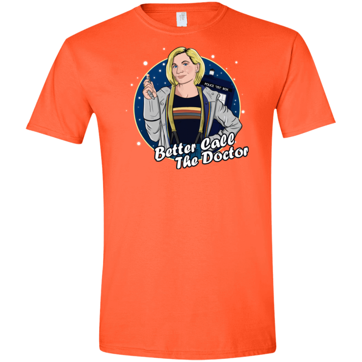 T-Shirts Orange / S Better Call the Doctor Men's Semi-Fitted Softstyle