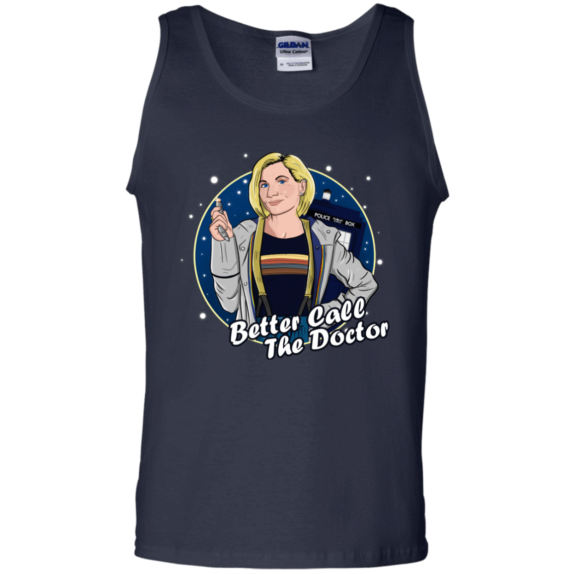 T-Shirts Navy / S Better Call the Doctor Men's Tank Top