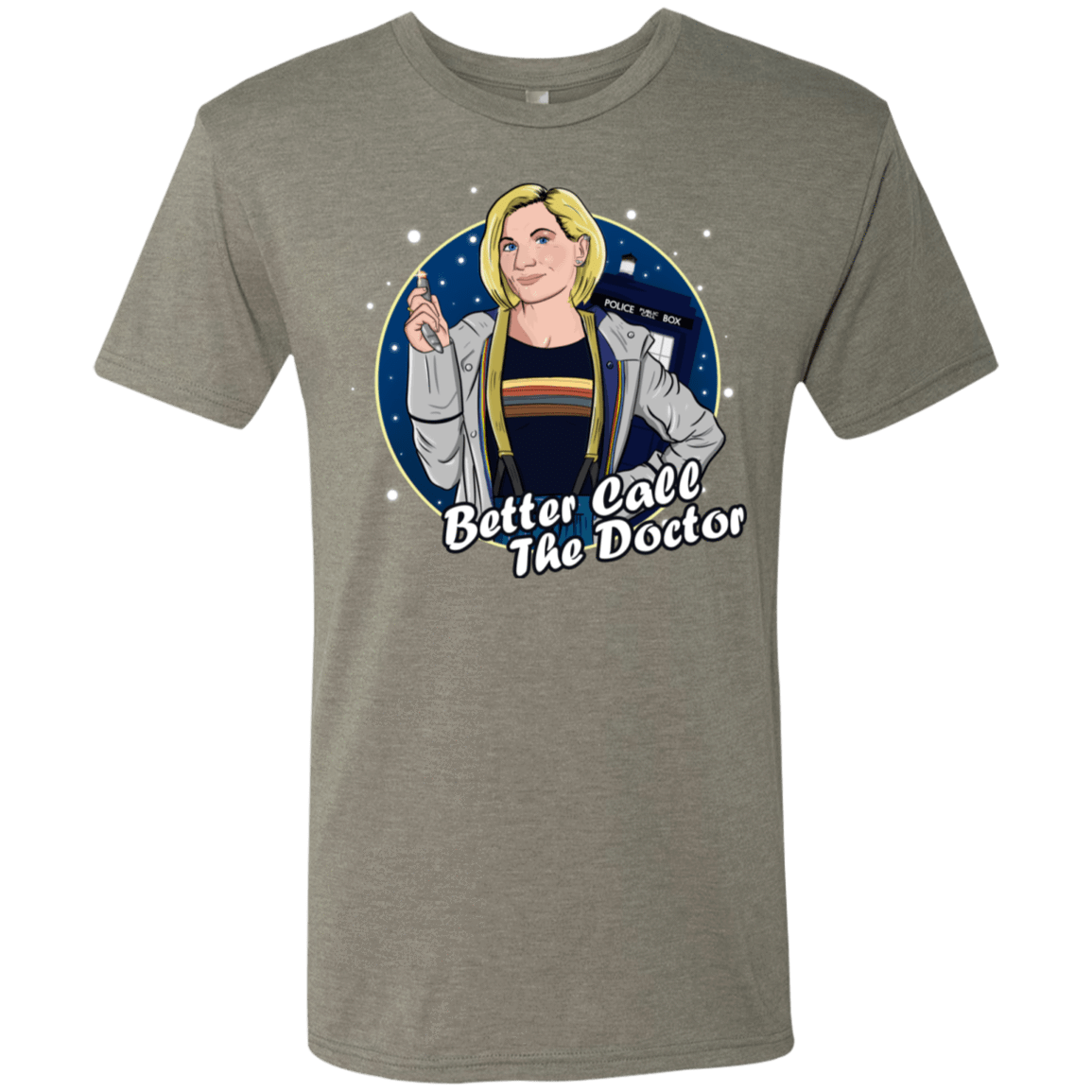 T-Shirts Venetian Grey / S Better Call the Doctor Men's Triblend T-Shirt