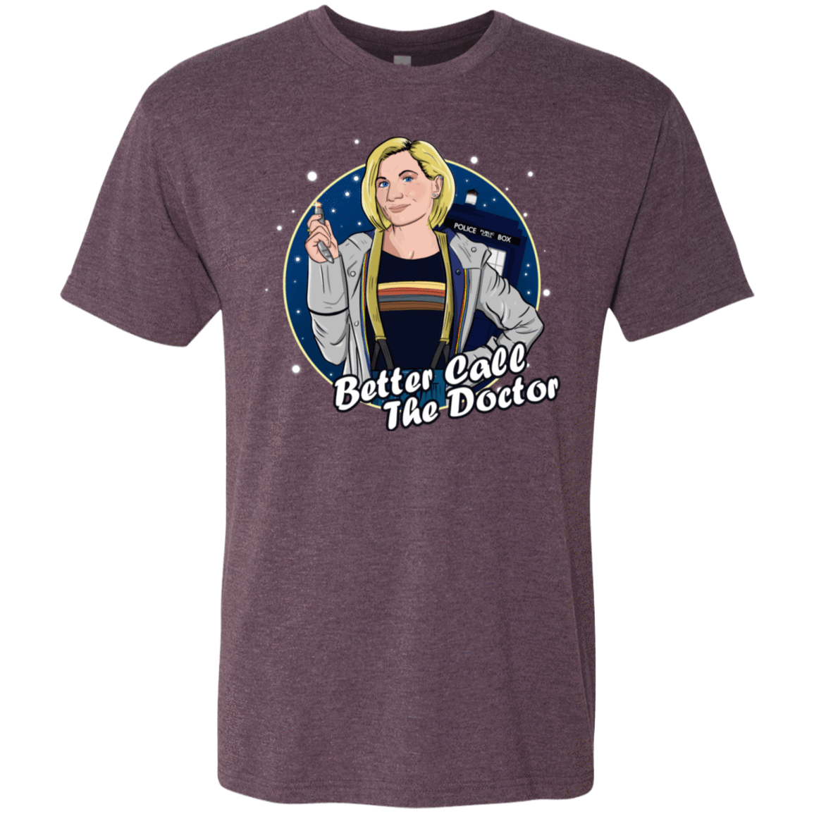 T-Shirts Vintage Purple / S Better Call the Doctor Men's Triblend T-Shirt