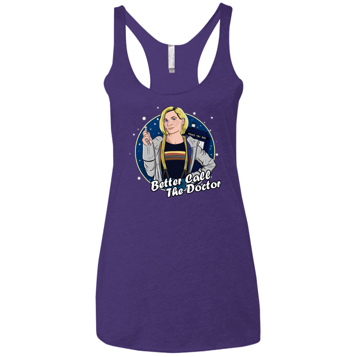 T-Shirts Purple Rush / X-Small Better Call the Doctor Women's Triblend Racerback Tank